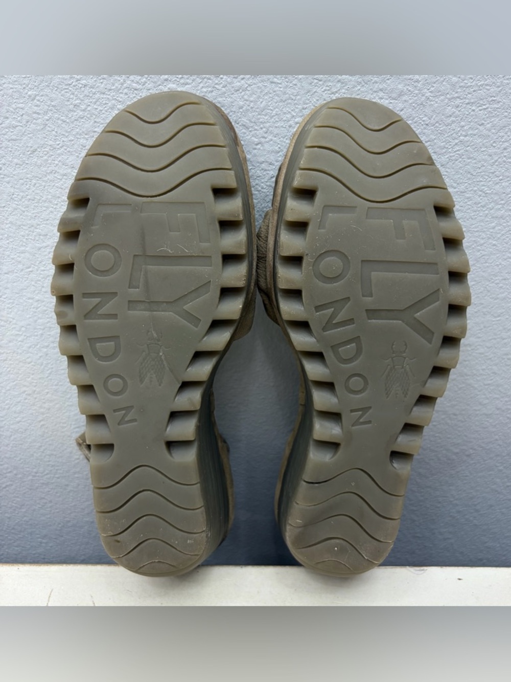 Fly London Leather Yoel Wedge Sandals Size 40 - Picture 6 of 8